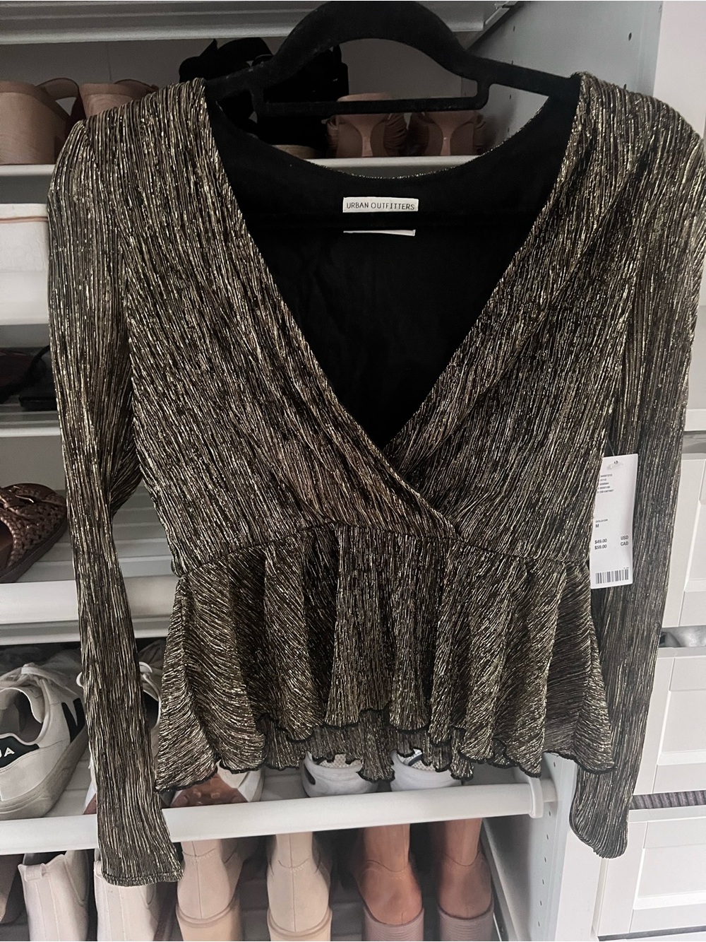 Urban outfitters metallic top - Picture 2 of 2